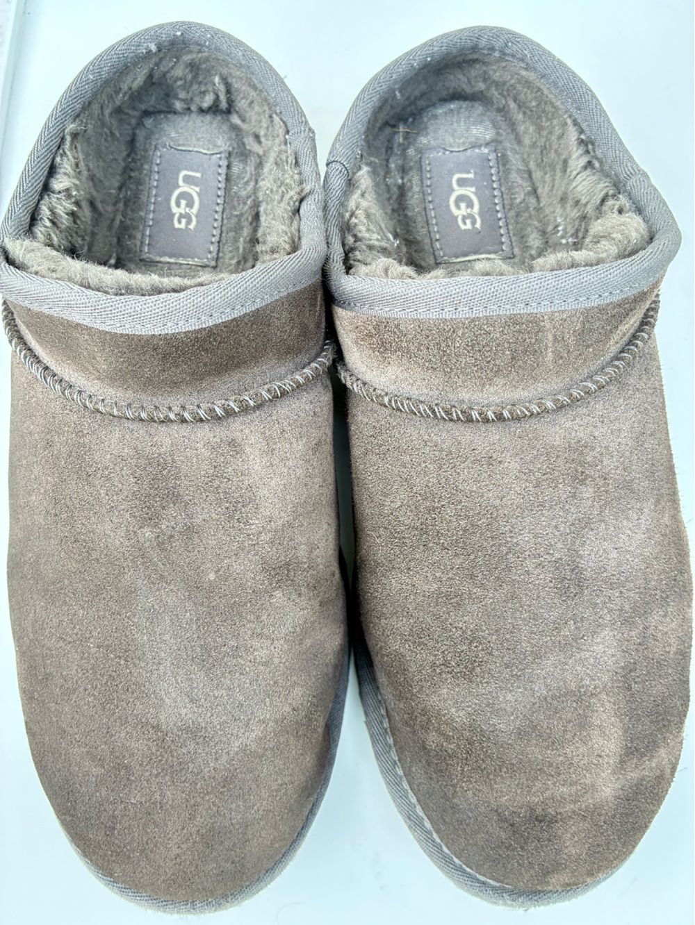 Men's Suede Slip-On Casual Shoes in Taupe